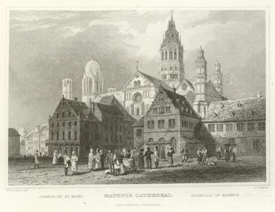 Mayence Cathedral  by William Tombleson