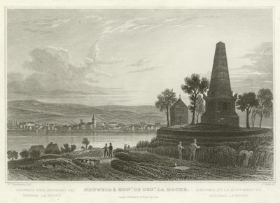 Neuweid ve General La Hoche Anıtı by William Tombleson