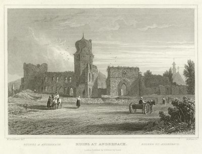 Ruins at Andernach  by William Tombleson