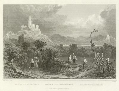 Ruins of Godesberg  by William Tombleson