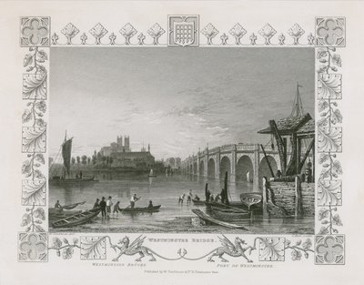 Westminster köprüsü by William Tombleson