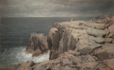 Karabatak Uçurum, Jamestown, Rhode Island, 1877. by William Trost Richards