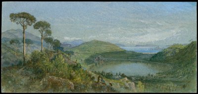 Lago Avernus, c.1867-70 (suluboya) by William Trost Richards