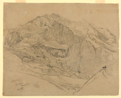 Manzara, Jungfrau, İsviçre by William Trost Richards
