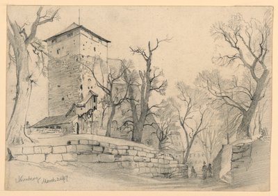 Nürnberg Kalesi, Almanya by William Trost Richards