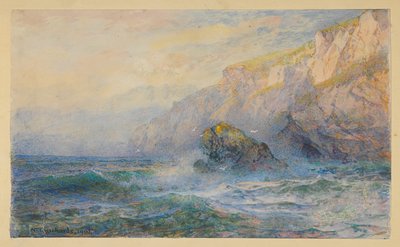 "Icart Point, Guernsey" den sonra çalışma by William Trost Richards