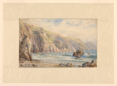 "Moulin Huet Bay, Guernsey" için Çalışma by William Trost Richards