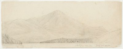 Whiteface Mountain, 1855 (devetüyü dokuma kağıt üzerinde grafit) by William Trost Richards