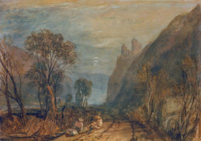 Ren Nehrinden Bir Görünüm – Bautsburg by Joseph Mallord William Turner