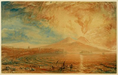 Napoli Körfezi (Vezüv Kızgın) by Joseph Mallord William Turner
