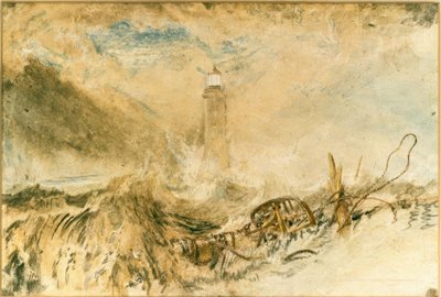 Plymouth kapalı Eddystone Deniz Feneri by Joseph Mallord William Turner