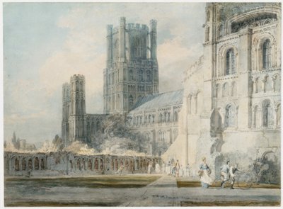 Güneydoğudan Ely Katedrali by Joseph Mallord William Turner