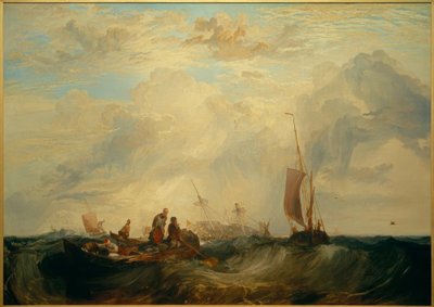 Meuse Girişi: Barda Portakal Tüccarı, Parçalara Gidiyor by Joseph Mallord William Turner