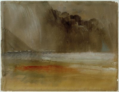 Deniz ve Kum Üzerinde Yığılmış Gök Gürültüsü Bulutu by Joseph Mallord William Turner