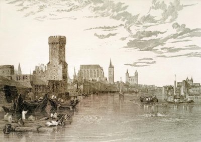 Nehirden görülen Köln by Joseph Mallord William Turner