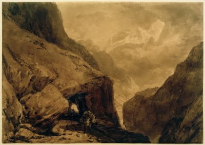 Aziz Gothard Dağı by Joseph Mallord William Turner