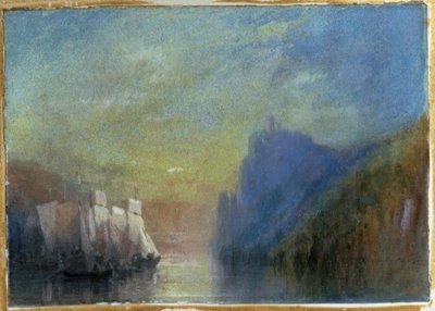 Ren Nehri üzerinde by Joseph Mallord William Turner