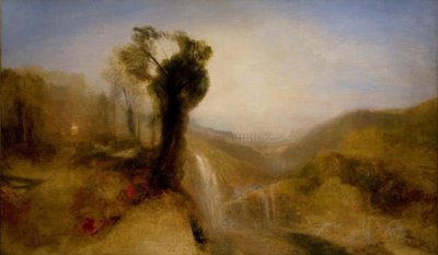 Su Kemeri ve Şelalesi Olan Güney Manzarası by Joseph Mallord William Turner