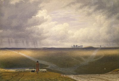 Stonehenge-A Duş Günü, 19. yüzyılın başları by Joseph Mallord William Turner