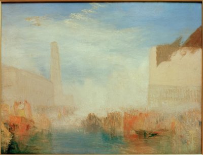 Venice: The Piazetta with the Ceremony of the Doge marrying by Joseph Mallord William Turner