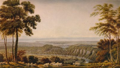 Chepstow yakınlarındaki Wyndd Cliff