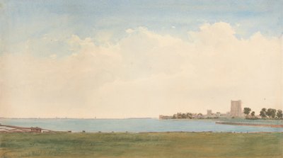 Porchester Kalesi: Porchester Köyünden Su Üzerinden Portsmouth'a Bakış by William Turner of Oxford