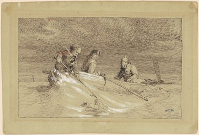 "Shad Fishing" Çalışması by William Tylee Ranney