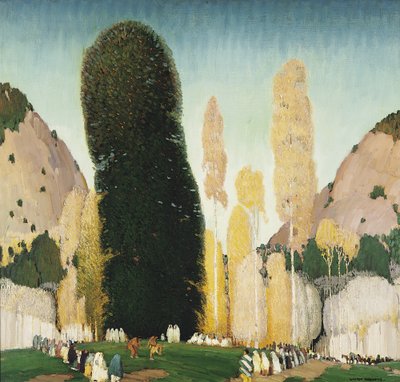 Bir Dağ Töreni, 1930 dolayları (tuval üzerine yağlı boya) by William Victor Higgins