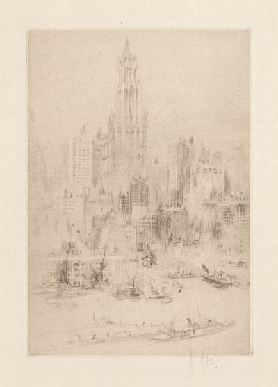 Woolworth Binası ile East River