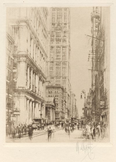 Aşağı Broadway, Aşağı Şehir New York by William Walcot