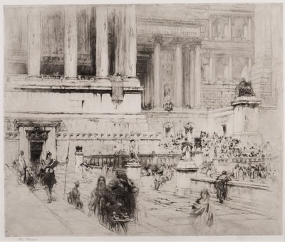 Forum (gravür ve aquatint) by William Walcot