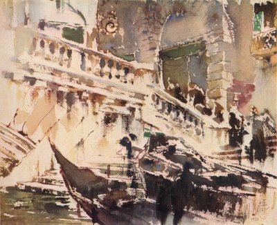 Rialto, Venedik, 1920, 1923 by William Walcot