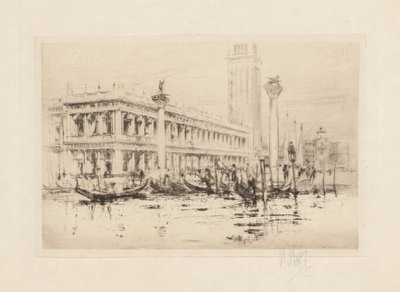 Venedik Seti: San Marco Kütüphanesi by William Walcot