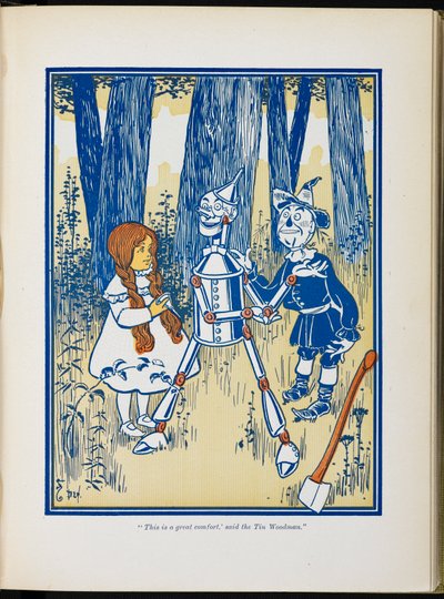 Dorothy, teneke adam ve korkuluk. by William Wallace Denslow