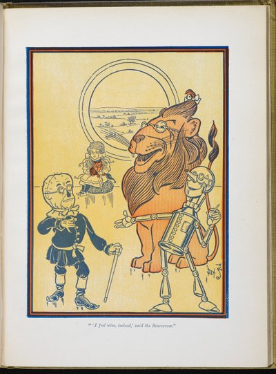 "Aklım başıma geldi gerçekten," dedi korkuluk. by William Wallace Denslow