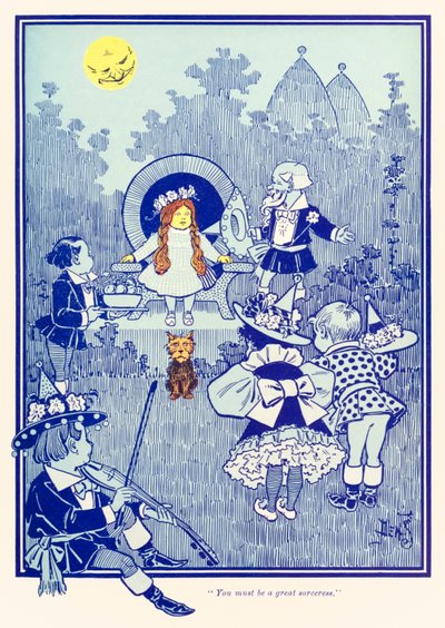 ?Muhteşem bir büyücü olmalısın.? ?Harika Oz Büyücüsü? tarafından L. Frank Baum by William Wallace Denslow