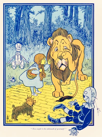 ?Kendinden utanmalısın!? ?Harika Oz Büyücüsü? tarafından L. Frank Baum by William Wallace Denslow