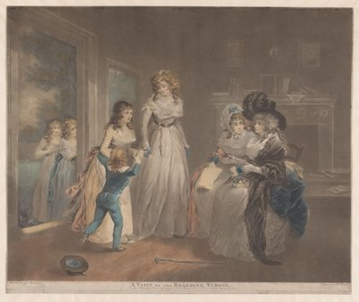 Anne kızını yatılı okulda ziyaret etti Yatılı Okul Ziyareti (nesne üzerindeki başlık) by William Ward