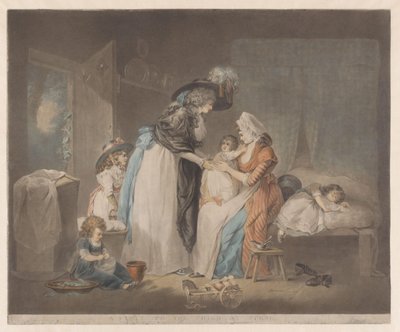 Anne çocuğunu ziyaret ettiHemşirede Çocuk Ziyareti (Nesnenin üzerinde başlık) by William Ward
