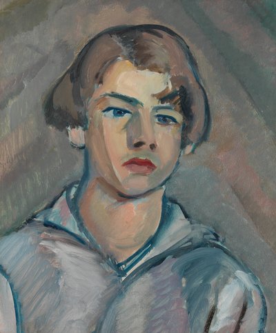 Uzun Saçlı Genç Bir Adamın Portresi by William Watson Peploe