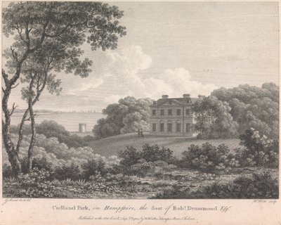 Hampshire'daki Cadland Park, Robert Drummond'un Koltuğu, Esquire (W. Watts tarafından yayınlandı); sayfa 56 (Birinci Cilt) by William Watts