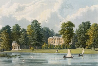 Richard Gilson Reeve (1803-89) tarafından kazınmış Hampton House, 1828