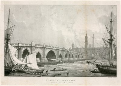 Londra Köprüsü by William Westall