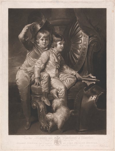 George Spencer, Sunderland Kontu ve Lord Charles Spencer by William Whiston Barney