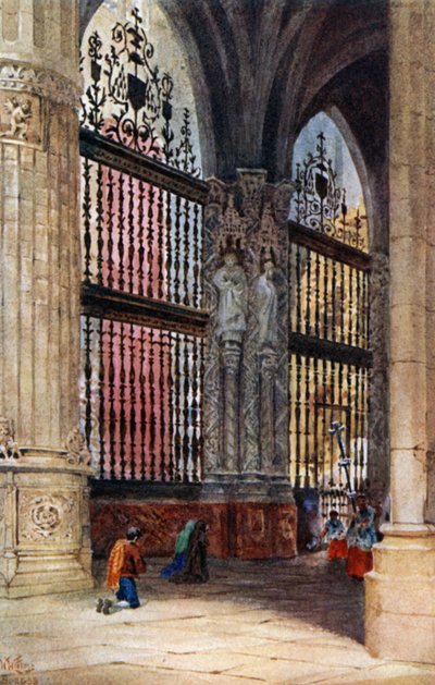 Burgos, Belediye Başkanı Şapeli (renkli üyeler) by William Wiehe Collins