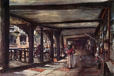 Chester, Rows (renkli taş) by William Wiehe Collins
