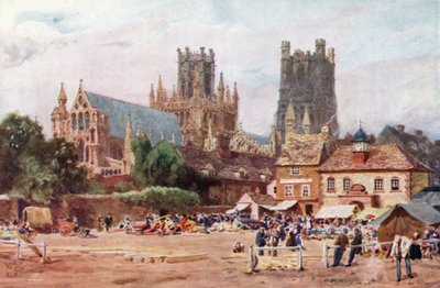 Ely, Pazar Yeri (renkli taş) by William Wiehe Collins