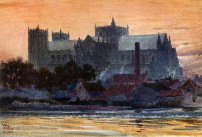 Ripon, Katedral (renkli taş) by William Wiehe Collins