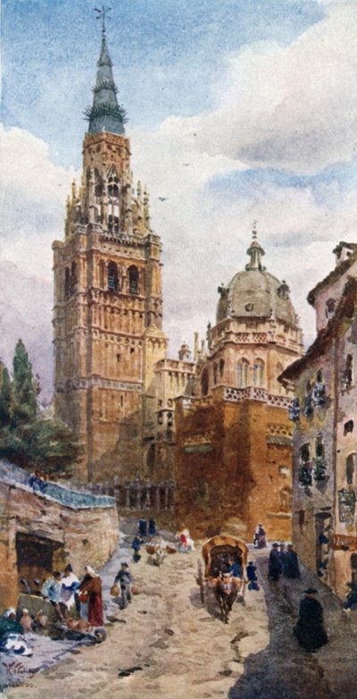 Toledo, Katedral (renkli taş) by William Wiehe Collins