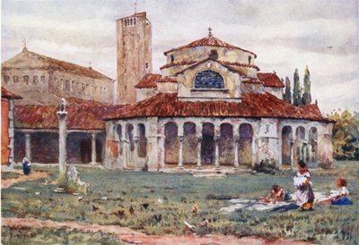 Torcello. Sta Fosca ve Katedral (renkli taş) by William Wiehe Collins